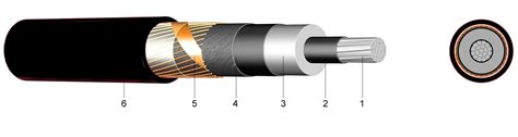 Na2xs2y Xlpe Insulated Single Core Cable With Pe Outer Sheath 610