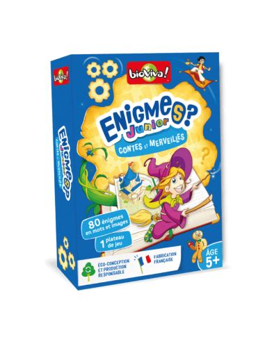 Énigmes junior Contes et merveilles Bioviva Jeu éducatif écologique