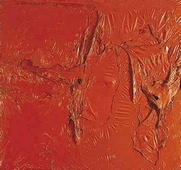 Alberto Burri ROSSO PLASTICA MutualArt