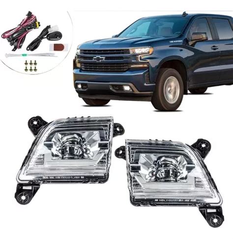 Faros Niebla Led Silverado Kit Tipo Original Meses Sin