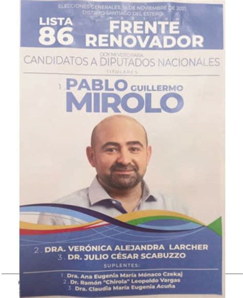 Santiago Del Estero Boletas Para Diputados Nacionales Las Boletas