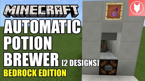 Minecraft Bedrock Automatic Potion Brewer Tutorial Xbox Mcpe