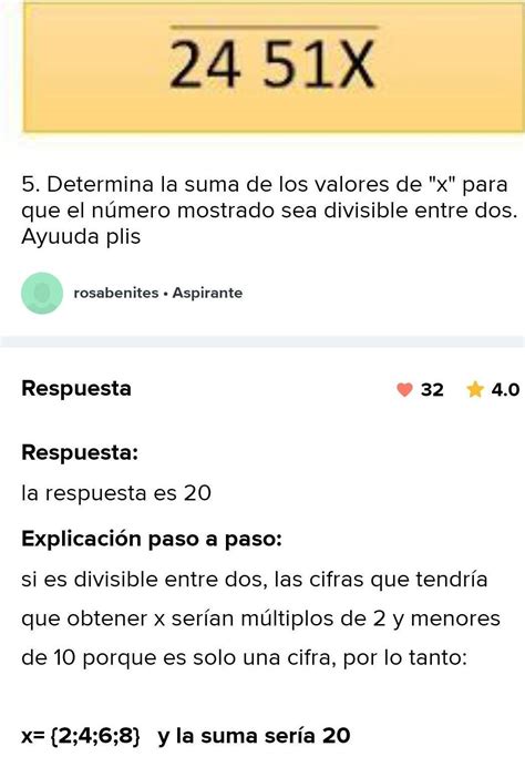 Determina la suma de los valores de x para que el número mostrado sea