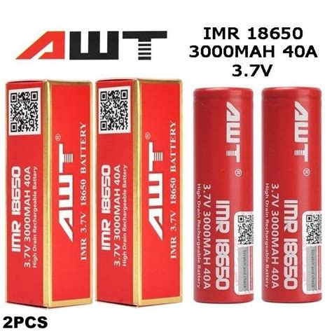 Original Awt Vape Li Ion V V Battery Lithium Ion Vapor