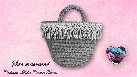 Panier Macram Crochet Lidia Crochet Tricot Youtube