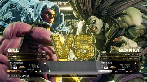 Sfv Champion Edition Hl Muramasa Gill Vs Nishikin Blanka Online