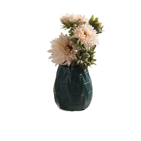 Imitation Ceramic Flower Vase Plastic Flower Arrangement Home