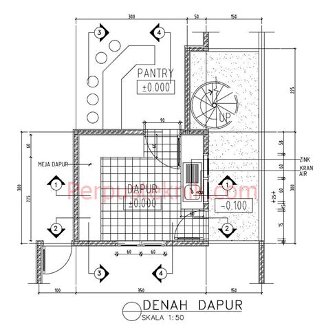 Download Gambar Ruang Dapur 350 X 525 Dwg Page 2 Of 2