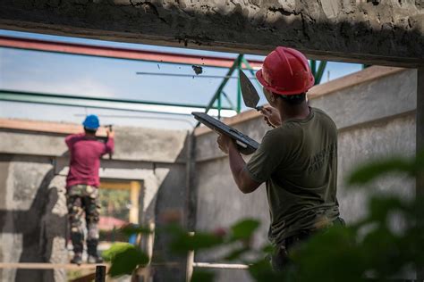 A Philippine Army Engineer Stuccos The Under Side Of Nara Dvids