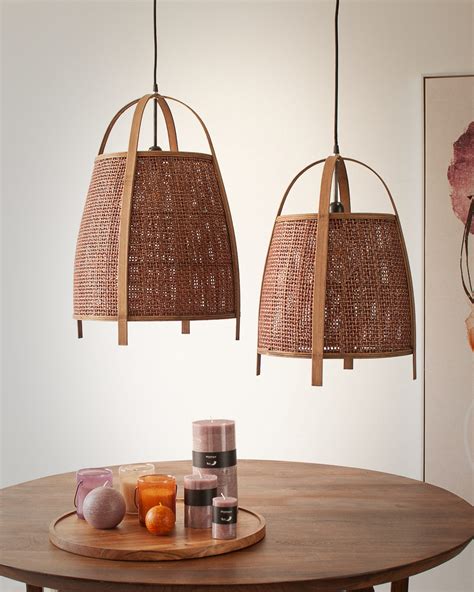 Lampa Sufitowa MINOS Bambus 42 X 61 Cm Bohemian Living