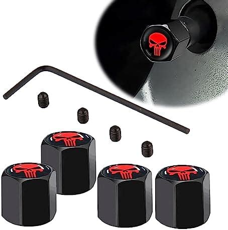 Amazon Zkfar Pack Skull Car Wheel Tire Valve Stem Caps Anti