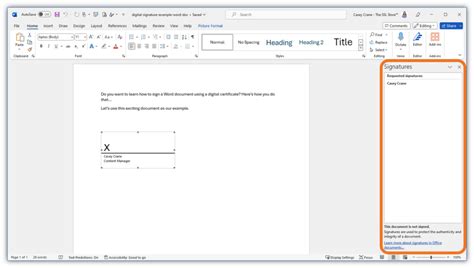 How to Sign a Word Document Using a Digital Signature Certificate ...