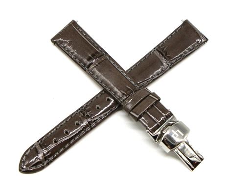 Lucien Piccard Mm Alligator Grain Genuine Leather Watch Band