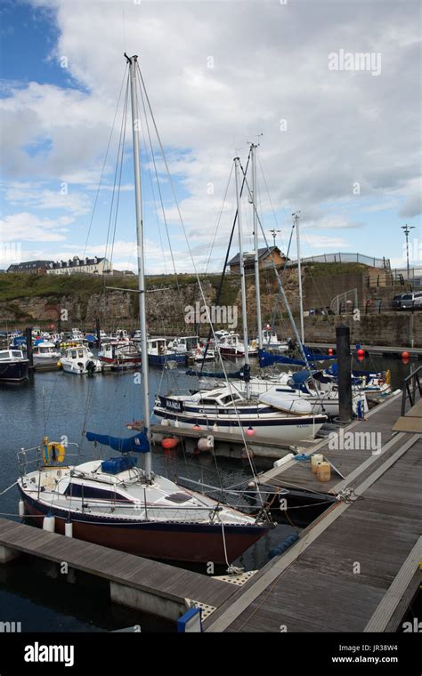 View Of Seaham Harbour Marina From North Docks Stock Photo Alamy