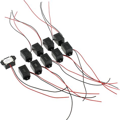 10 Pack Buzzers With Leads 9V XUmp