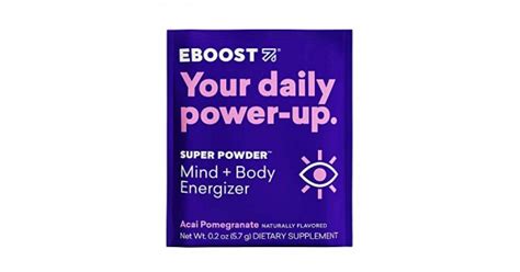 Eboost Super Powder Energy Drink Mix 20 Packets Acai