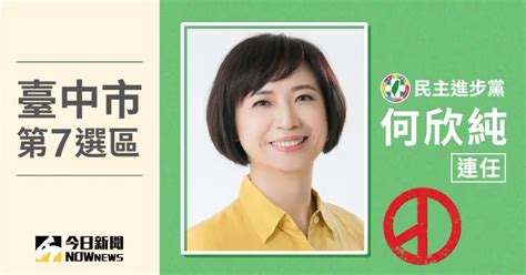 台中市立委當選人／第7選區何欣純 票數13萬2235、得票率56 58 政治快訊 要聞 Nownews今日新聞