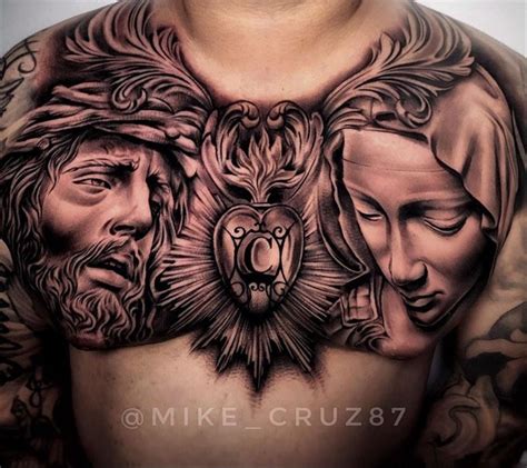 Jesus Chest Tattoo Designs For Men Chris Ink Ideas Artofit