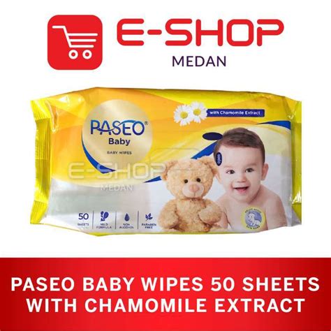 Jual Tissue Basah Tisu Basah Paseo Baby Wipes 50 Sheets Di Seller Medan