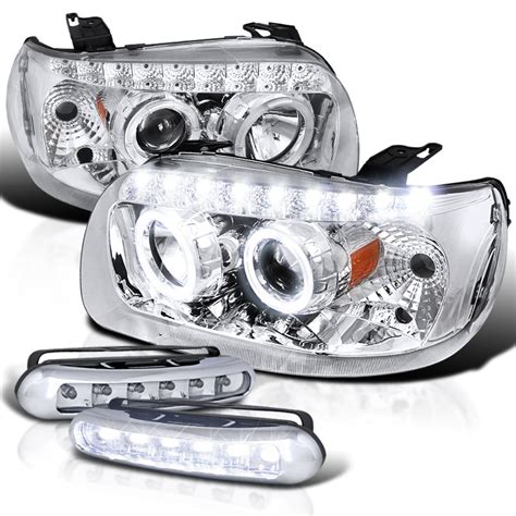 Spec D Tuning Chrome Halo Smd Led Projector Headlight Bumper Led Fog