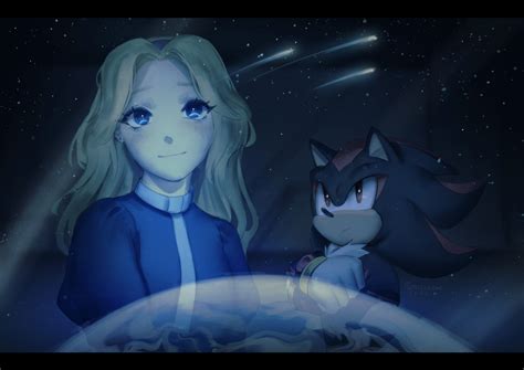 Shadow The Hedgehog And Maria Robotnik Sonic And 1 More Drawn By