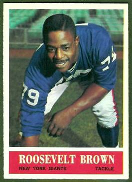 Philadelphia Roosevelt Brown Vintage Football Card Gallery