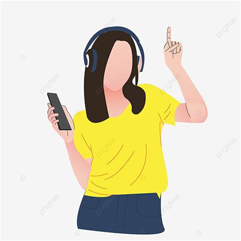 Gambar Orang Mendengar Muzik Muzik Ilustrator Muzik Mendengar Musik