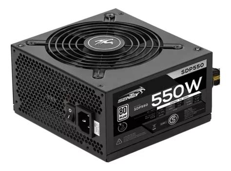 Fuente De Poder Para PC Sentey Solid Power Series SDP550 550W Negra