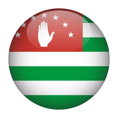 Abkhazia 3d Rounded Flag With No Background 15081932 Png