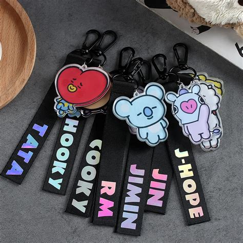 Pc Creative Kpop Bts Bt Laser Lanyard Tata Cooky Shooky Cute Phone