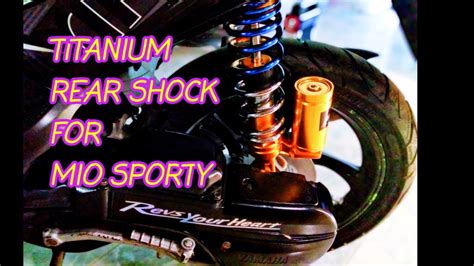 TITANIUM REAR SHOCK ABSORBER FOR MIO SPORTY YouTube