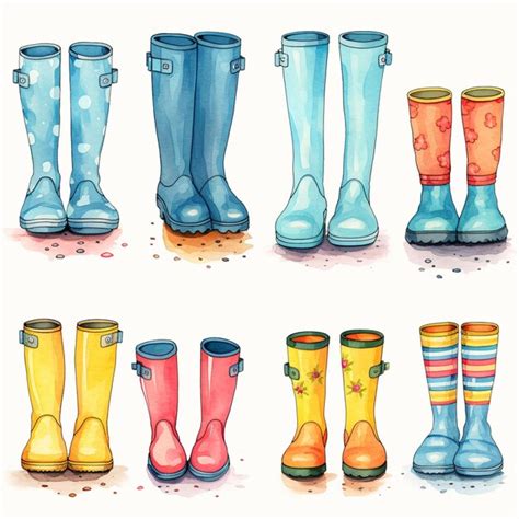 34000 Rain Boots Drawing Pictures