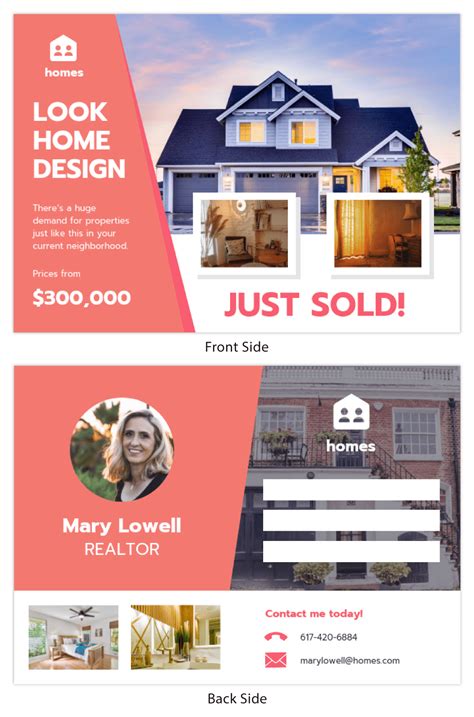 Real Estate Postcards Templates Sfiveband