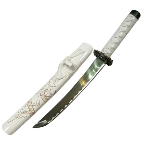 White Dragon Samurai Swords Set Knives And Swords Specialist