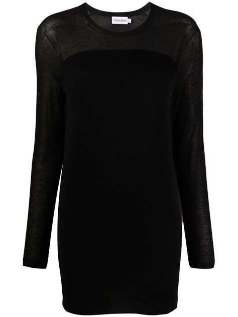 Calvin Klein Long Sleeve Sweater Dress Farfetch