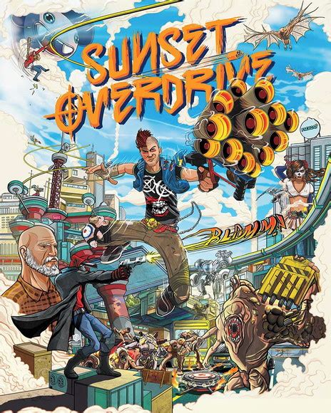 Big Poster Gamer Sunset Overdrive Lo06 Tamanho 90x60 Cm Elo7