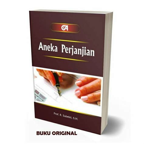 Jual Buku Hukum Aneka Perjanjian Subekti Original Citra Aditya Bakti