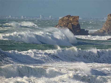 Fond d écran France Bretagne Morbihan armure Mer Vagues Rochers