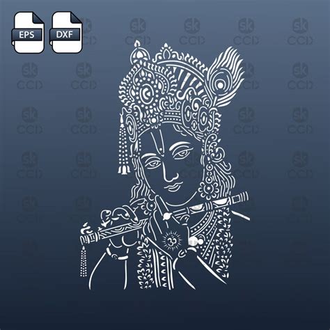 Krishna Lord Krishna Indian God Wall D Cor Laser Cutting Etsy Australia