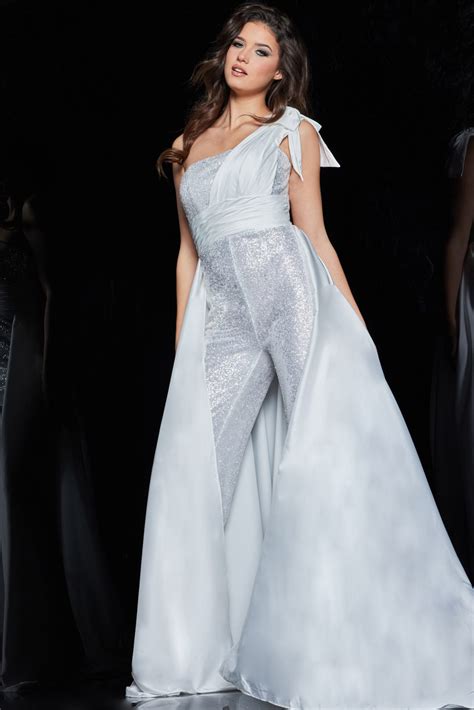 Strapless Sequin Jumpsuit 23407 Jovani