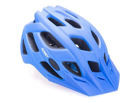 Kask Rowerowy Romet Model Niebieski Z Daszkiem Roz M L In Mold