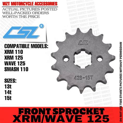 Csl Front Sprocket For Honda Xrm Wave Smash Wave