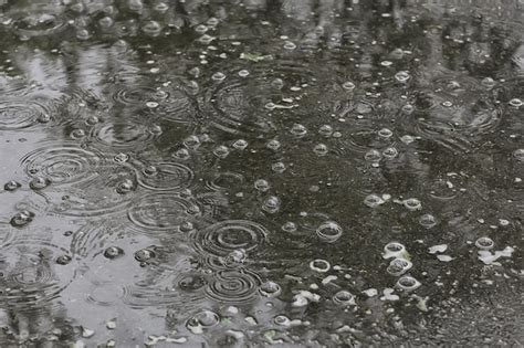 Pluie De Flaque D arrière plan Cercles Et Gouttes Dans Une Flaque D