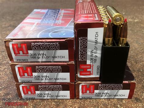 Hornady 308 Winchester Superformance Match 168 Gr Eld M 80963 Win Northwest Firearms