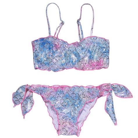 Marmaid Kinder Bikini Set F R M Dchen Gro Er Badeanzug Mit Futter