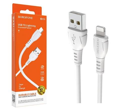 BOROFONE BX51 Triumph Charging Data Cable USB To Lightning Nooh