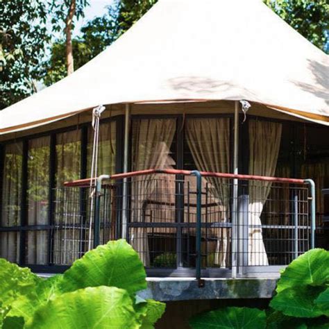 Outdoor Luxury Tents Eco Friendly Hotel Resort Glamping Different Sizes