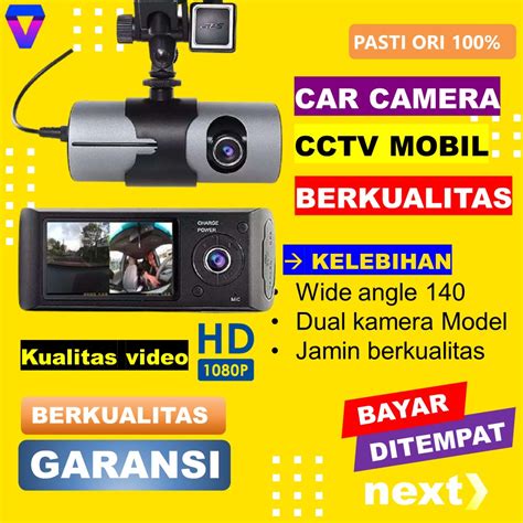 Jual DASHCAM DASH CAM KAMERA MOBIL DEPAN BELAKANG FULL HD CCTV