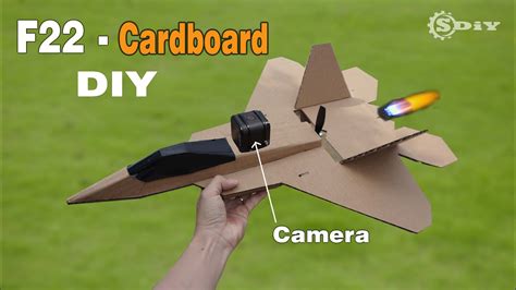 Cardboard Rc Airplane Diy F Raptor L S Diy Youtube