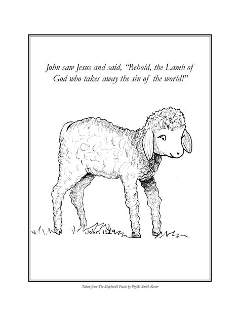 Parable Of The Lost Sheep Coloring Page Coloring Pages